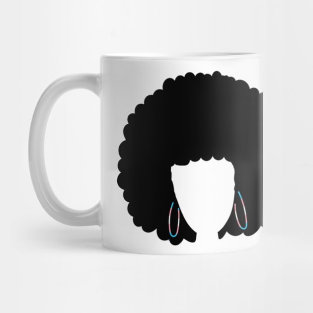 Transgender Flag Afro by metanoiias